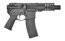 Banshee 300, Mk4, Semi-automatic, 22 LR, AR, 4.5" Barrel, Threaded 1/2x28, KAK Slim Flash Can, Graphite Black Cerakote Finish, Magpul MOE Pistol Grip, QD End Cap, RML4 M-Lok Handguard, 25Rd 22A5BDC-GB