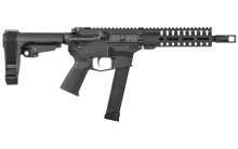 Banshee 200, Semi-automatic Pistol, 45 ACP, 8" Barrel, 1:16 Twist, Aluminum Frame, Black Finish, 13Rd, CMMG RipBrace Pistol Brace, CMMG SV Muzzle Brake, CMMG M-LOK RML7 Handguard, Magpul MOE Pistol Grip, Ambi Sling Plate 45ABF68