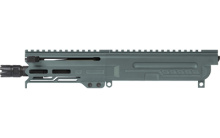 DISSENT, MK4, Complete Upper Receiver, 5.56NATO, 6.5" Threaded Barrel, 1/2x28, CMMG Zeroed Linear Compensator, Cerakote Finish, Charcoal Green, M-LOK Free Float Handguard, Fits AR-15 Lower Receiver, Includes 1913 Picatinny Rail End Plate 55B9331-CG