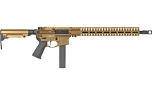 Resolute 300, MK9, Semi-automatic Rifle, AR, 9MM, 16.1" Barrel, CMMG Ripstock, Compensator SV Brake, CMMG Oversized Ambi Charging Handle, CMMG RML15 M-LOK Handgaurd, Magpul MOE Grip, Mil-Spec Single Stage Trigger, 32Rd, Fits Colt Pattern Mags, Bronze 91A