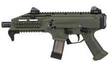 CZ Scorpion EVO 3 S1, Pistol, 9MM, 7.7" Barrel, Polymer Frame, OD Finish, Adjustable Sights, Ambidextrous Safety, 10Rd 01355