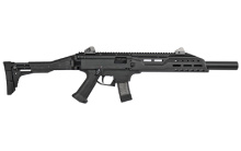 Scorpion EVO 3 S1, Semi-automatic, Carbine, 9MM, 16.2", Black, Fixed, Threaded, 10Rd, Faux suppressor, CA. 08509