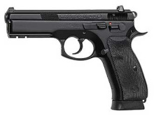 75 SP-01 Tactical, Double Action, Full Size, 40 S&W, 4.6" Barrel, Steel Frame, Black Finish, Rubber Grips, Fixed Night Sights, Decocker, with Rail, 10Rd, 2 Magazines 01157