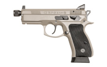 P-01 Omega, Double Action/Single Action Compact Pistol, 9MM, 4.4" Barrel, Steel Frame, Urban Grey Finish, Fixed Night Sights, Swappable Safety/Decocker, 10Rd 01299