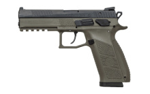 P-09, Double Action/Single Action, Semi-automatic, Polymer Frame Pistol, Full Size, 9MM, 4.54" Barrel, Nitride Slide Finish, OD Green, 3 Interchangeable Backstraps, Fixed Sights, Swappable Safety/Decocker, 10 Rounds 81268