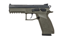 P-09, Double Action/ Single Action, Full Size pistol, 9MM, 4.5" Barrel, Polymer Frame, OD Green Finish, 19Rd, Swappable Safety/Decocker, Night Sights 91268