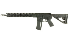DB15 5.56mm NATO/.223 Remington 16 Inch Threaded Barrel Melonite Coated A3 Flattop Black Anodized Finish 15 Inch M-LOK Rail EX Adjustable Stock 30 Round