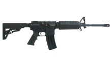 DB15 Single Rail Gas Block .300 AAC Blackout 16 Inch Chrome-Moly M4 Contour Barrel Rogers AR Super-Stoc Black 30 Round