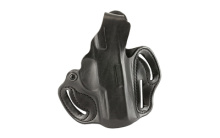 Thumb Break Scabbard Belt Holster, Fits SIG P329SC, Right Hand, Black Leather 001BA28Z0