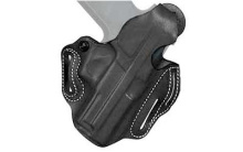 Thumb Break Scabbard Belt Holster, Fits FNH FNX-40, Right Hand, Black Leather 001BA30Z0