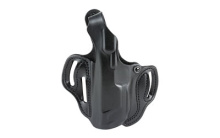 001, Thumb Break Scabbard, Belt Holster, Fits Hudson H9, Left Hand, Black Leather 001BB5IZ0