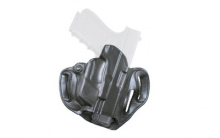 Speed Scabbard Belt Holster, Fits Glock 17/19 with Crimson Trace Lightguard, Right Hand, Black Leather 002BAX8Z0