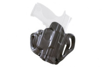 Speed Scabbard Belt Holster, Fits S&W M&P 9/40 with Lightguard with Crimson Trace Lightguard, Right Hand, Black Leather 002BAX9Z0