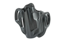 002, Speed Scabbard, Belt Holster, Fits Hudson H9, Left Hand, Black Leather 002BB5IZ0