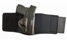 Die Hard Ankle Holster, Fits Springfield XDS, Left Hand, Black Leather 014PDY1Z0