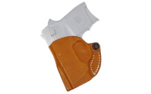Mini Scabbard Belt Holster, Fits S&W .380 Bodyguard With Laser, Left Hand, Tan Leather 019TBU7Z0