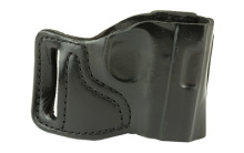 115 E-Gat Slide Belt Holster, Right Hand, Black Leather, Fits Sig Sauer P238, Springfield 911 115BAP6Z0