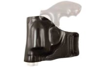 E-GAT Slide Belt Holster, Fits J-Frame 2.25", Bodyguard .38, Ruger LCR, Left Hand, Black Leather 115BB02Z0