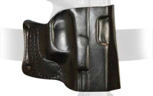 TAC-LITE Belt Holster, Fits Glock 17/22 W/TLR-1 or X300, Right Hand, Black Leather 117BAW8Z0