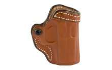 155 Criss-Cross, Belt Holster, Right Hand, Tan Leather, Fits Glock 42 155TAY8Z0