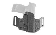 #195, Veiled Partner OWB Belt Holster, Fits Glock 19, 19 GEN 5, 19X, 45, 23, 32, With or Without Reflex Sights, Left Hand, Black 195KB1LZ0