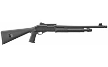 AKKAR, Pump, 12 Gauge, 3.5" Chamber, 18.5" Barrel, Black, Synthetic Tactical Stock, 5 Round 111380