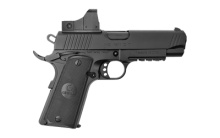 MC1911 C, 1911, Semi-automatic, Metal Frame Pistol, Commander, 9MM, 4.33" Barrel, Steel, Black, Polymer Grips, ADE Micro Red Dot, Ambidextrous Safety, 9 Rounds, 1 Magazine, Ambidextrous 390051