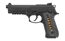 Regard, Gen 3, Single Action, Semi-automatic, Metal Frame Pistol, Full Size, 9MM, 4.9" Barrel, Aluminum, Black, G10 Grips, Adjustable Sights, Ambidextrous Thumb Safety, 18 Rounds, 1 Magazine 390086