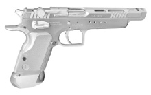 Witness Gold, Full Size, 9MM, 6" Ported Barrel, Steel Frame, Chrome Finish, Aluminum Frame, Adjustable Sights, Ambidextrous Safety, 18Rd, 1 Magazine 600066
