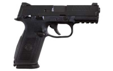 FNS-9 Compact, Double Action Only, Semi-automatic, Compact Pistol, 9mm, 3.6" Barrel, Polymer Frame, Stainless Finish, Fixed 3-Dot Sights, Manual Safety, 2-12Rd & 1-17Rd 66771