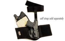 Ankle Glove Ankle Holster, Fits Glock 29/30, Right Hand, Black Leather AG298
