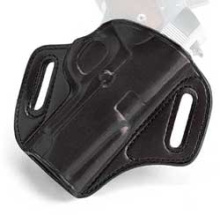 Concealable Belt Holster, Fits FN FNP 9/40 With 4" Barrel, Right Hand, Black Leather CON480B