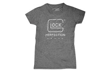 OEM Womens Soft GLOCK Perfection T-Shirt, Short Sleeve, M, Grey AA68133