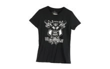 Short Sleeve Shirt, "Girls With Guns", Large, Women, Black AP95115