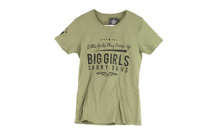 Short Sleeve Shirt, "Big Girls Carry Guns", Large, Women, OD Green AP95121