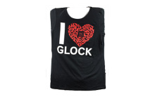Short Sleeve Shirt, "I Love Glocks", Women, XSmall, Black AP95130