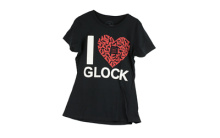 Short Sleeve Shirt, "I Love Glock", Women, XLarge, Black AP95134