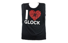 Short Sleeve Shirt, "I Love Glock", Women, XXLarge , Black AP95135