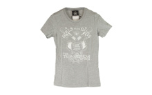 Short Sleeve Shirt, "Girls With Guns", XLarge, Women, Grey AP95152