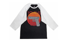 Retro 1986 Short Sleeve Shirt, Size Medium, Black/White AP95632
