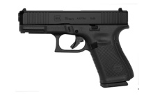 19, GEN 5, Semi-automatic, Striker Fired, Compact, 9MM, 4.02", Black, Interchangeable, 15Rd, 3 Mags, Glock Night Sights, Polymer, DLC PA1950702