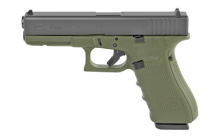 17, GEN 4, Semi-automatic, Safe Action, 9MM, 4.49", OD, 17Rd, Fixed Sights, OD Poly, Matte PG1757202
