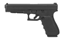 41, GEN 4, Semi-automatic, Striker Fired, Full Size, 45 ACP, 5.31", Black, Interchangeable, 13Rd, 3 Mags, Competition, Glock Night Sights, Polymer, Matte PG4150702