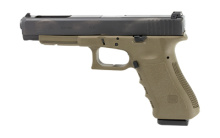 34, Semi-automatic, Safe Action, Longslide, 9MM, 5.31, OD Green Polymer Frame, Black Slide, 10Rd, Prac/Tac, Right Hand, GNS PN3457701