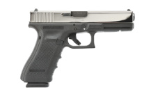 17, GEN 4, TALO Exclusive, Semi-automatic, Striker Fired, Full Size, 9MM, 4.49", Black, Interchangeable, 17 Rounds, 3 Mags, Fixed Sights, Polymer, Stainless PVD, Polished Sides, Satin Top 39474