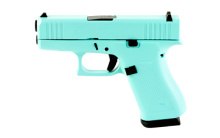 43X, Semi-automatic, Striker Fired, Sub-Compact, 9MM, 3.41", Robin's Egg Blue, 10 Rounds, 2 Mags, Fixed Sights, Polymer, Skydas Cerakote UX4350204-REB