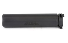 M4SD, Suppressor, 6.6" Long, 1.5" Diameter, 556NATO, 17-4PH Stainless Steel, Black High Temp Griffin Endura-Kote, 17.1 oz GAM4SD