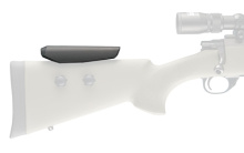 Adjustable Rifle Stock Cheek Riser, Fits Most Hollow Core Rifle Stocks, Black 00740