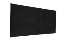 HandAll Beavertail, Rubber Adhesive Grip, Grain Texture, Black, For Glock 17/22/31 Gen 4 17160