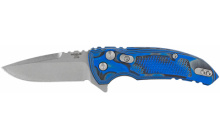 X1-Microflip, Folding Knife, 2.75", G-Mascus Blue Scales, Drop Point Blade 24153-EXLRSR